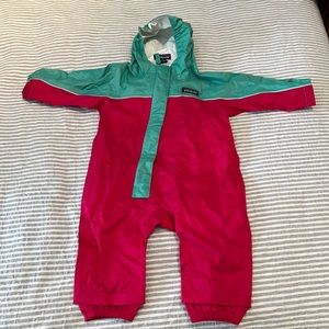 Patagonia baby girl waterproof shell suit